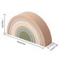 Silicone Rainbow Building Toy