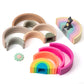 Silicone Rainbow Building Toy