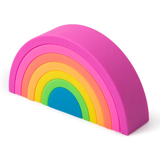 Silicone Rainbow Building Toy