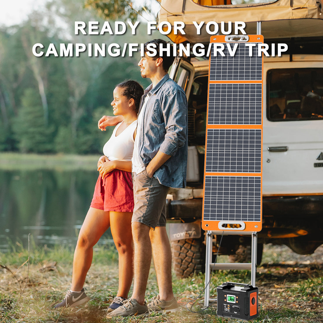 Portable Solar Panel with DC Output