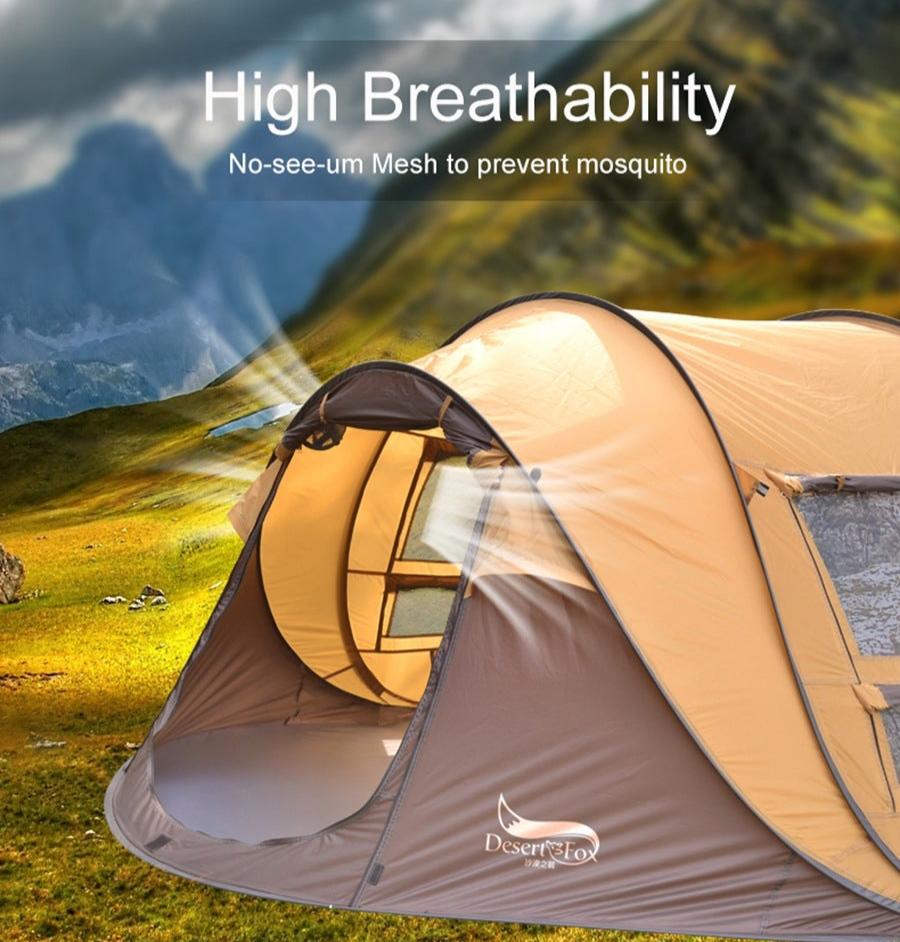 4-Person Outdoor Tent - Automatic Opening Design