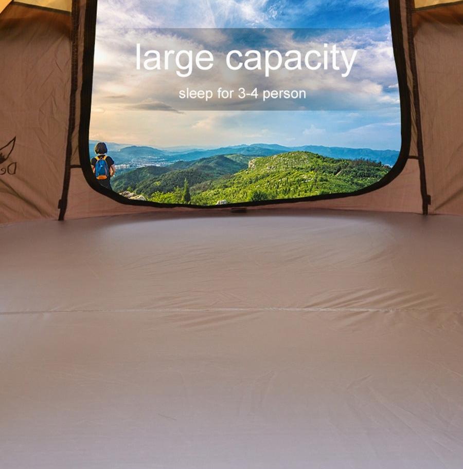 4-Person Outdoor Tent - Automatic Opening Design