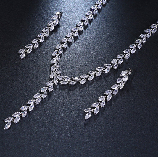 Wedding Jewelry Set - Earrings & Necklace