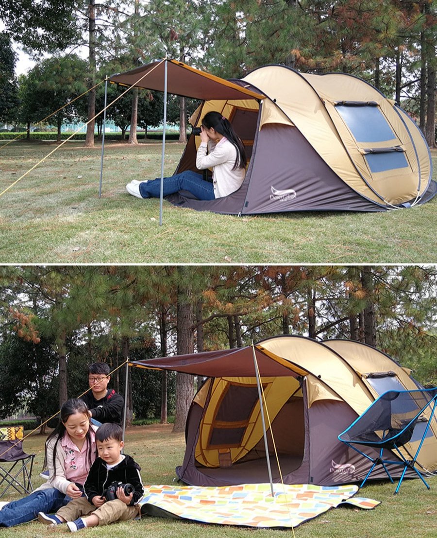 4-Person Outdoor Tent - Automatic Opening Design