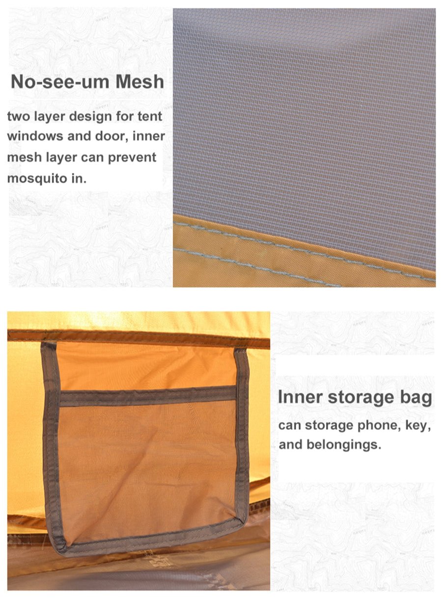 4-Person Outdoor Tent - Automatic Opening Design