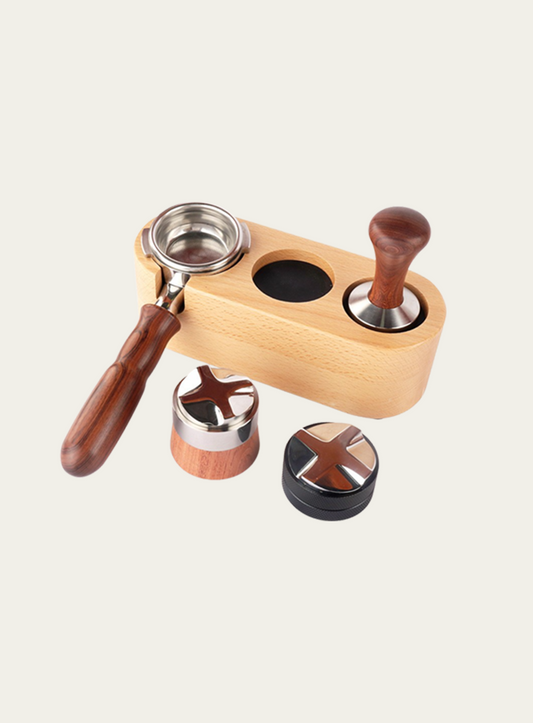 Espresso Wooden Press Holder