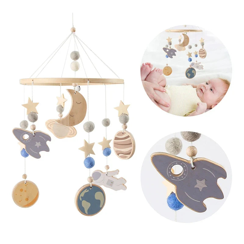 Wooden Baby Rattle Toys