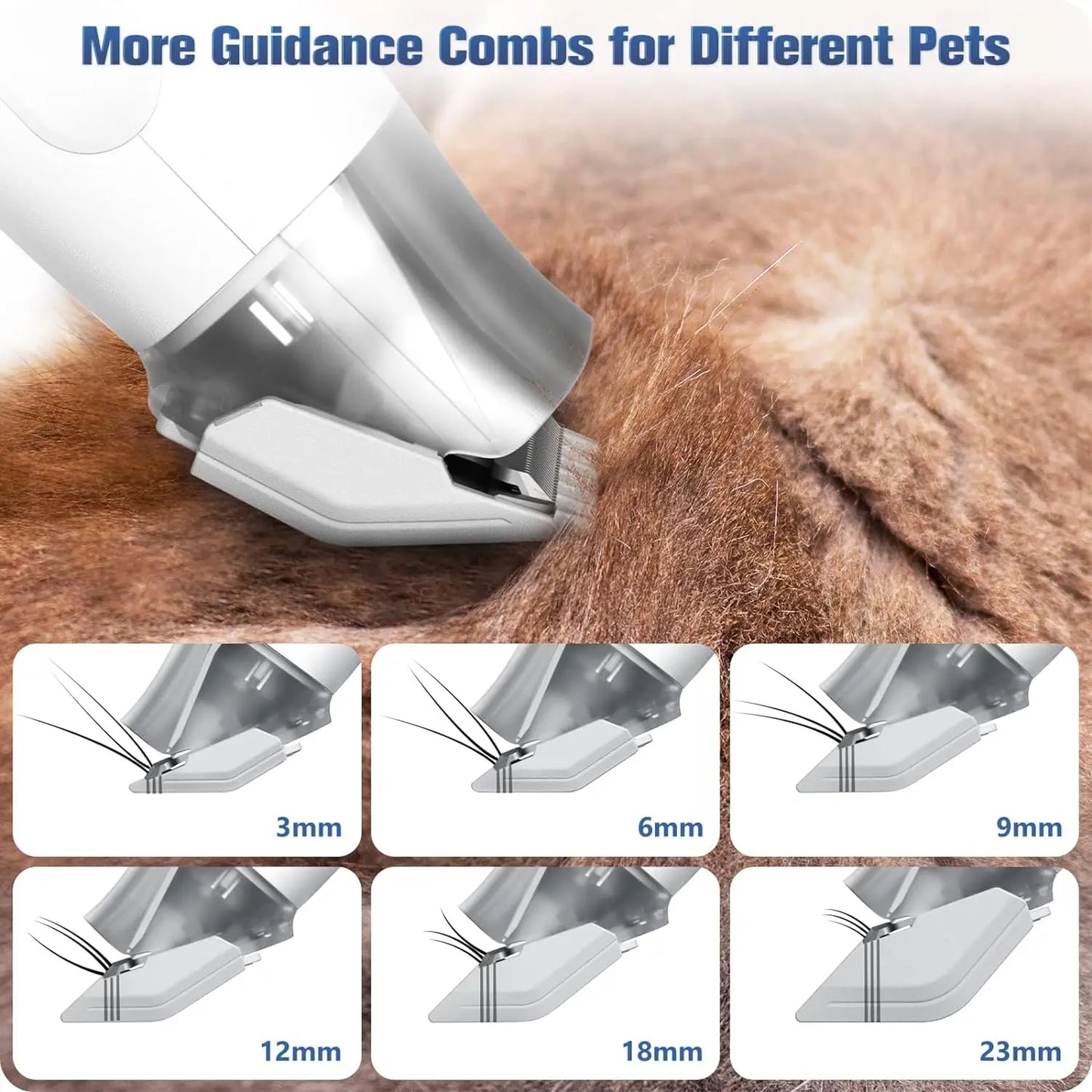 1.5L Multifunctional Pet Vacuum Groomer