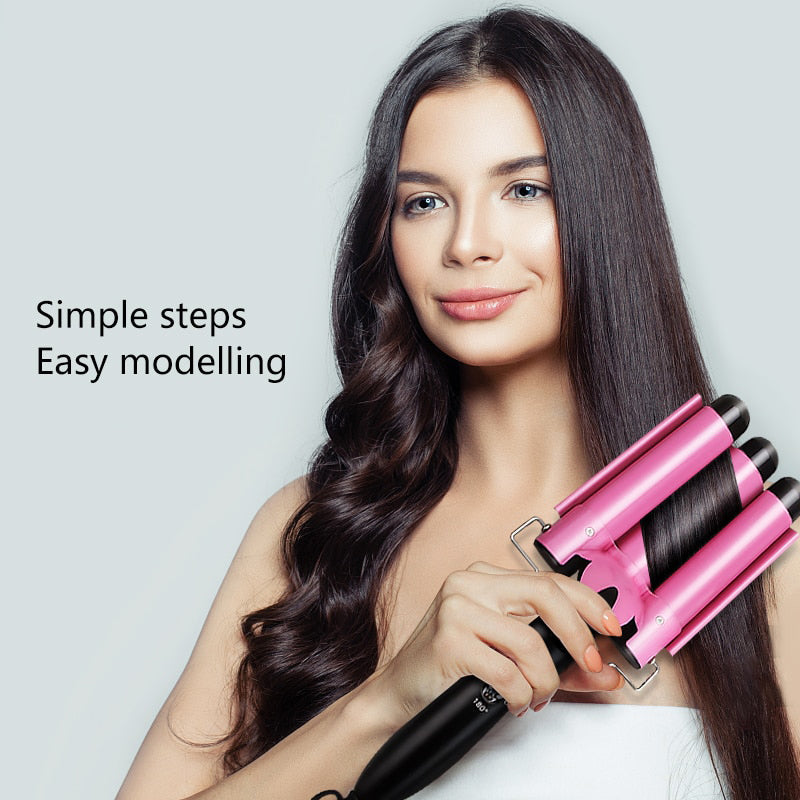 Professional Triple Barrel Hair Curler