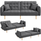 Minimalist Memory Foam Sofa Bed with USB ports