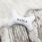 Personalized White Bone Dog Toy