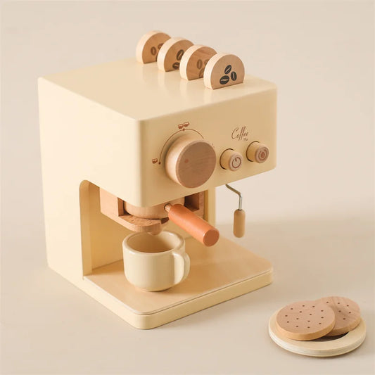 Wooden Montessori Coffee Machine Toy