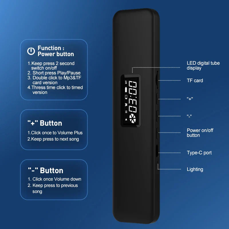 Ultra-thin Sleep Aid Wireless Soundbar