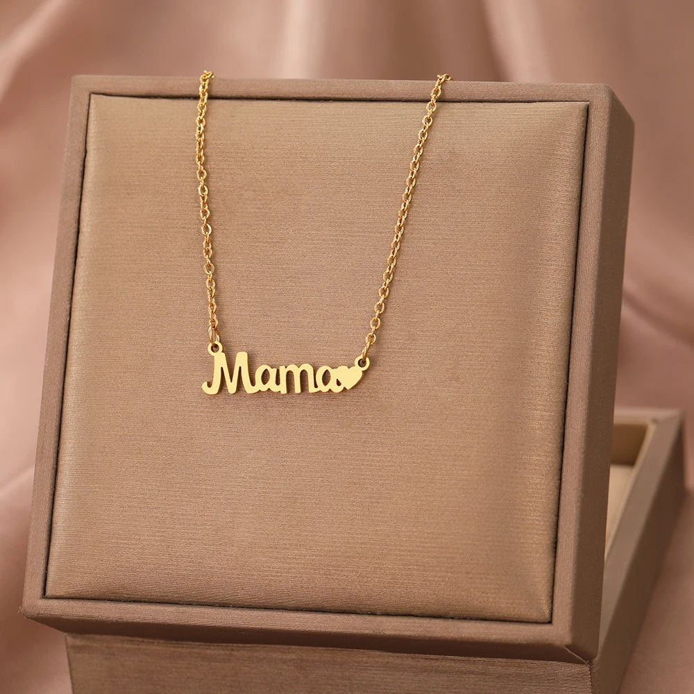 Stainless Steel "Mama" Necklaces