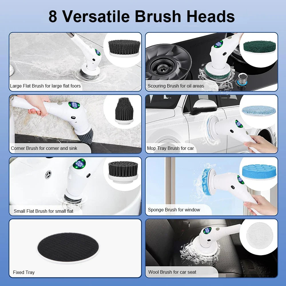 Multifunctional Wireless Cleaning Brush