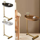 C-Shaped Rustic Side Table