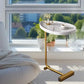 C-Shaped Rustic Side Table