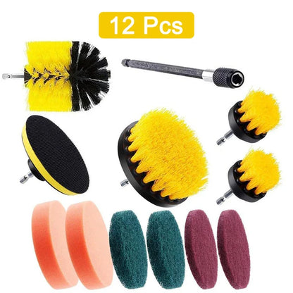Electric Drill Brush Attachment Set
