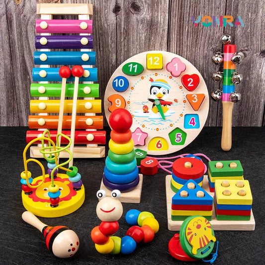 9 in 1 Wooden Educational Toys Set