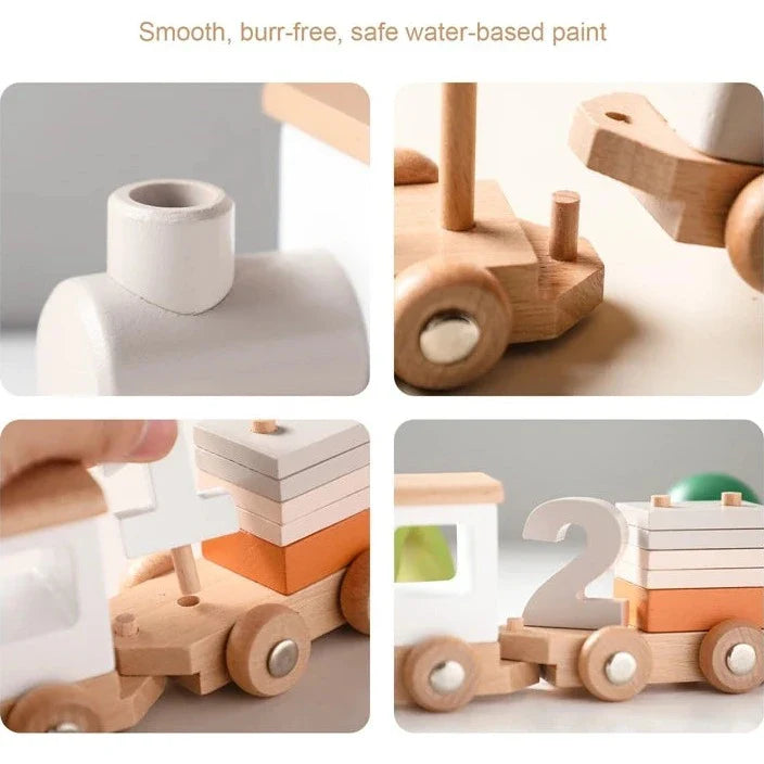 Wooden Birthday Train Toy