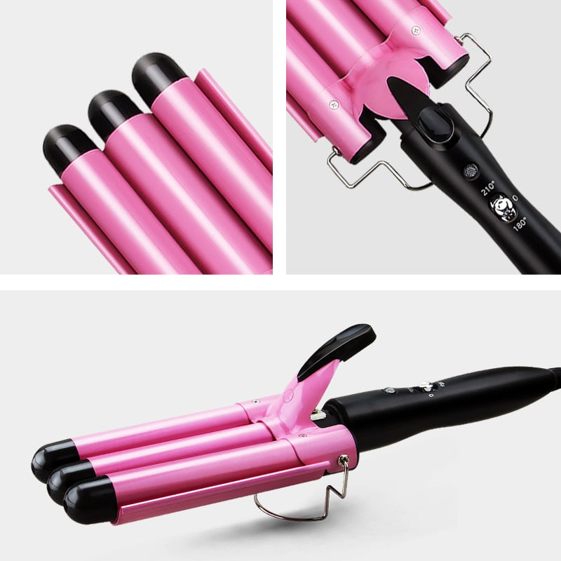 Professional Triple Barrel Hair Curler