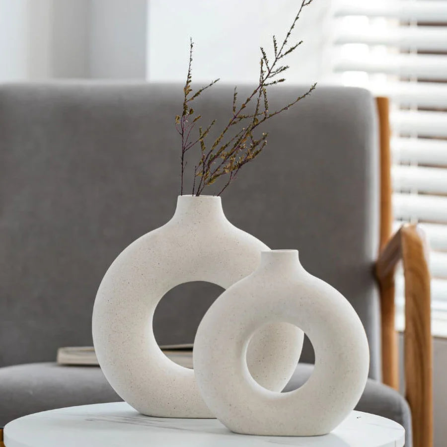 Nordic Aesthetic Ceramic Vase