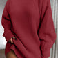 Mock Neck Dropped Shoulder Dress
