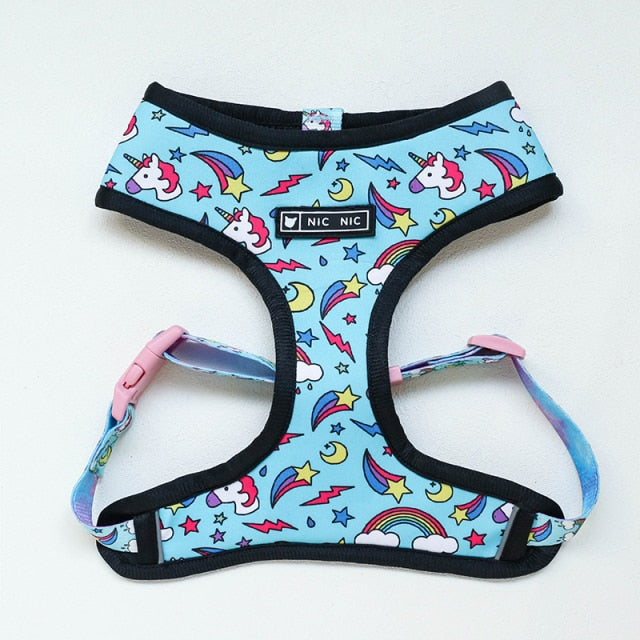 Hawaiian Print Pet Harness and Leash
