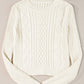 Cable-Knit Long Sleeve Sweater