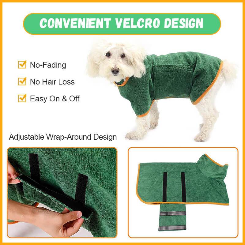 Dog Drying Coat (Super Absorbent Bathrobe)