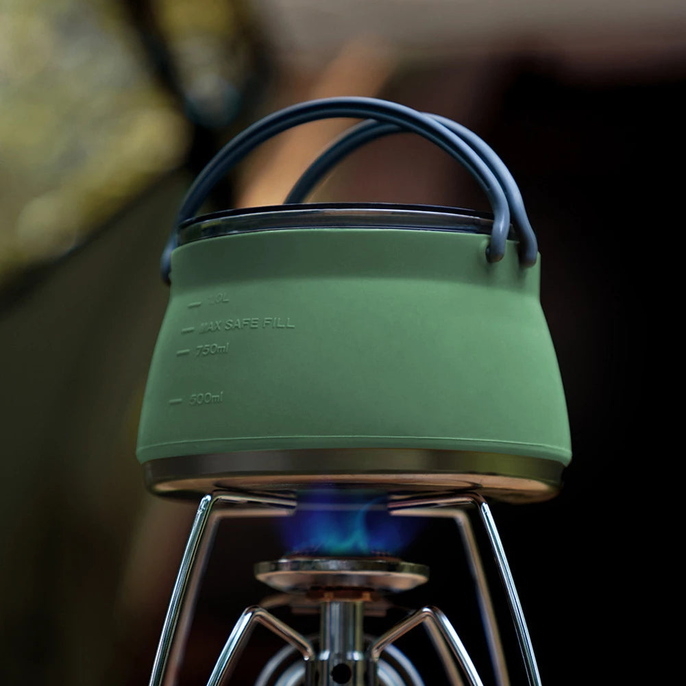 Portable Folding Silicone Kettle for Outdoors