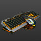 USB Wired Ergonomic Mechanical Keyboard & Mouse Set