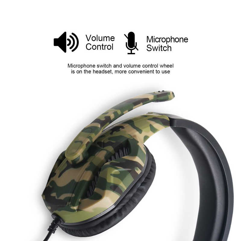 Green Camo Gaming Headset