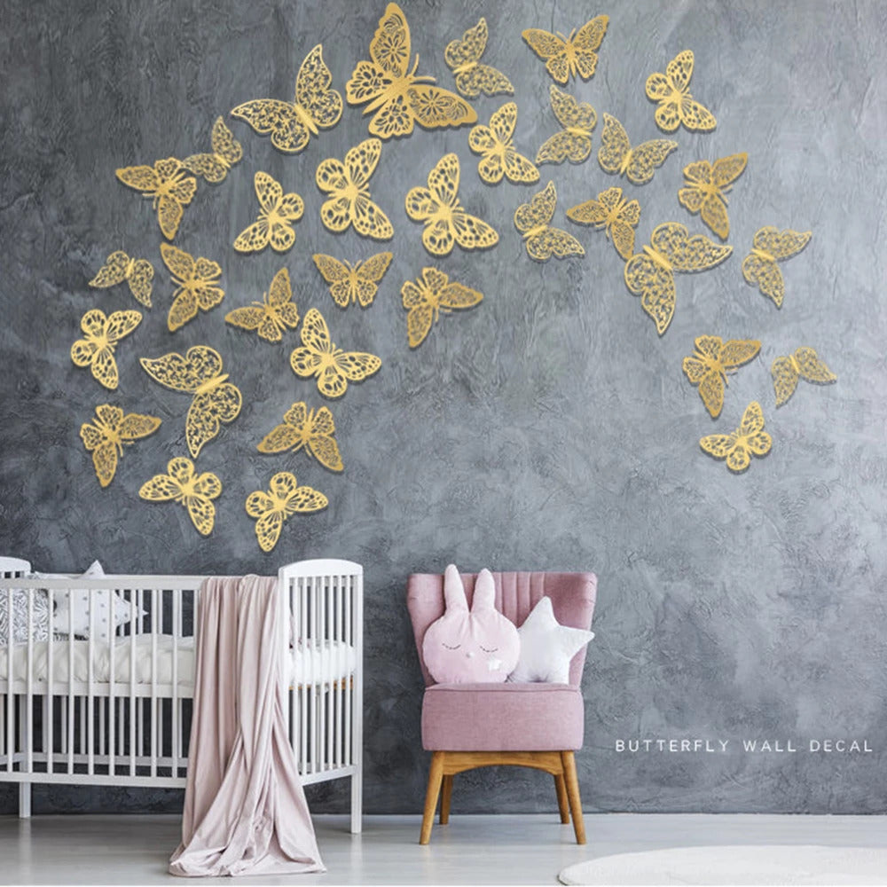 3D Butterflies Decor Stickers