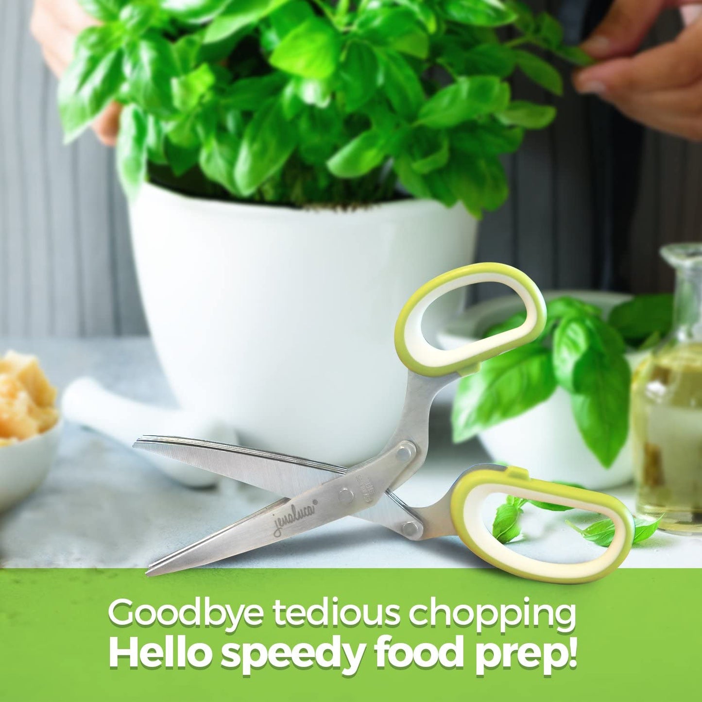 Multifunctional Multi-Layered Herb Scissors