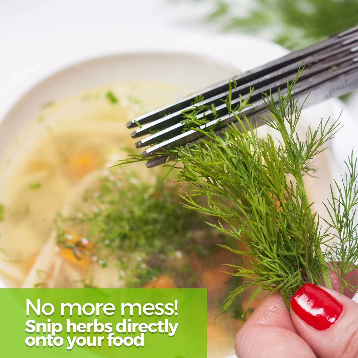 Multifunctional Multi-Layered Herb Scissors