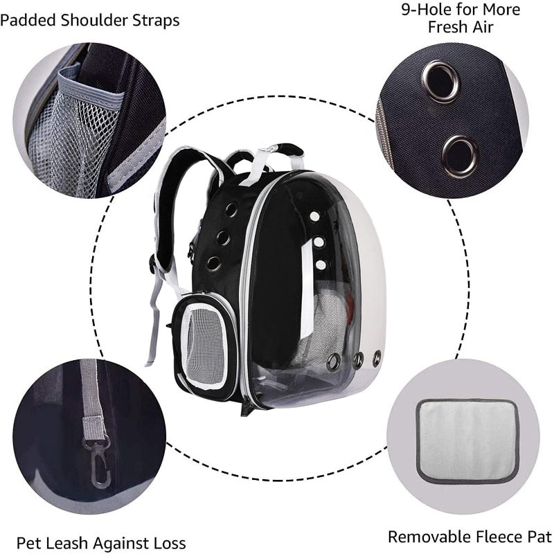 Transparent Pet Backpack Carrier