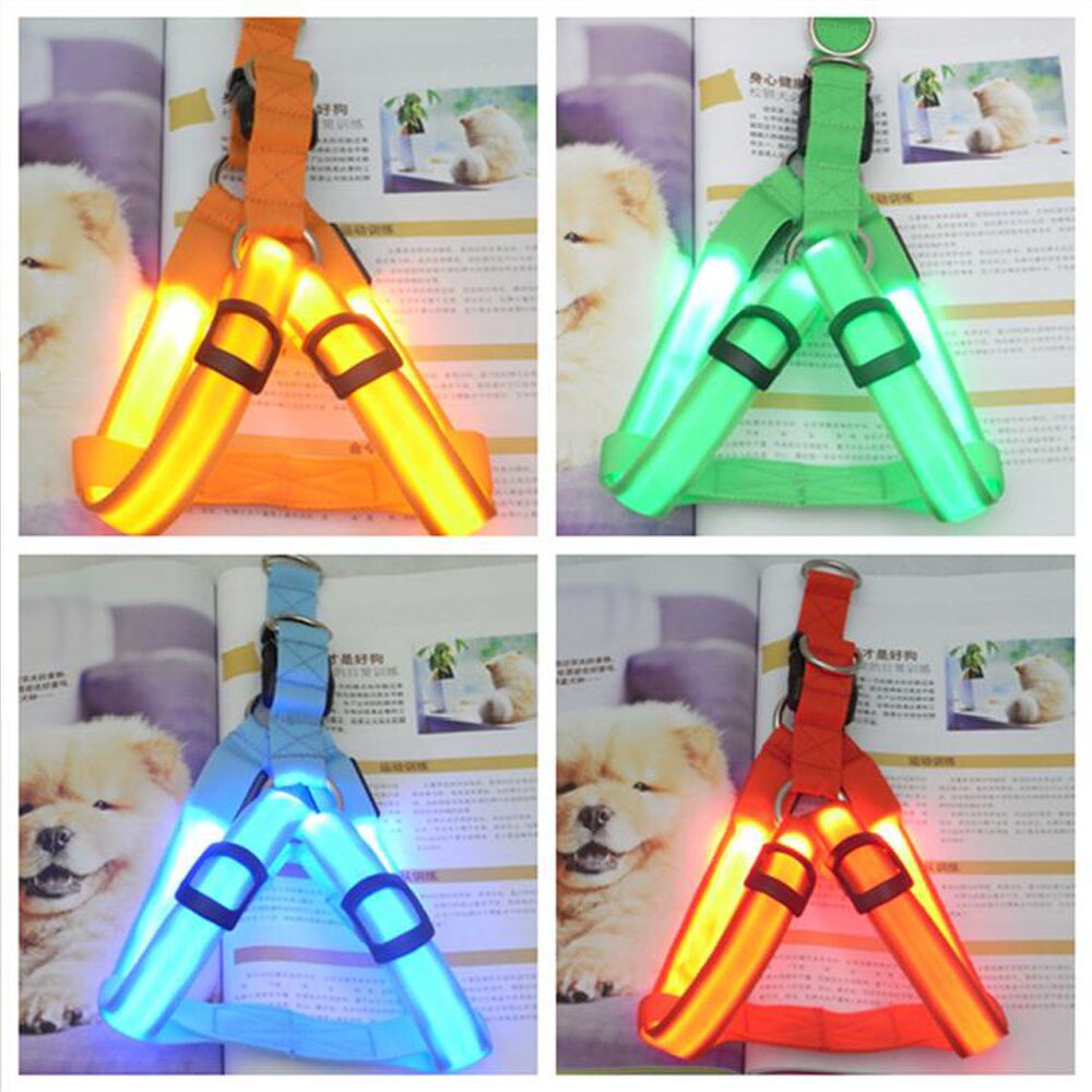 LED Flashing Dog Harness