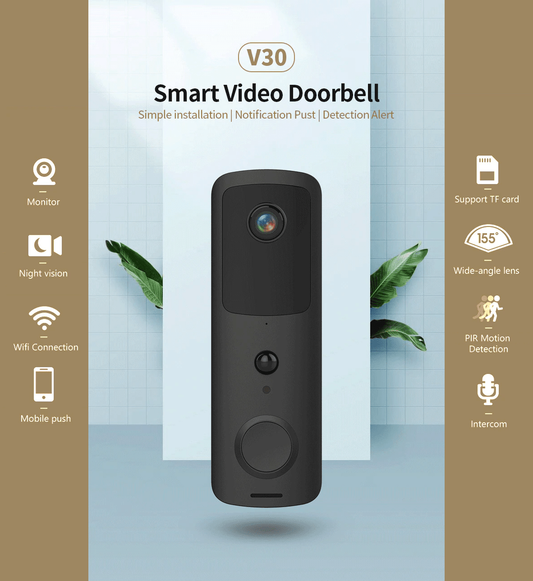Smart Wi-Fi doorbell security camera