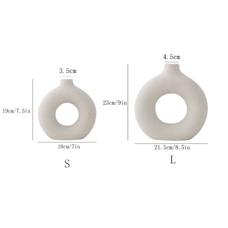 Nordic Aesthetic Ceramic Vase