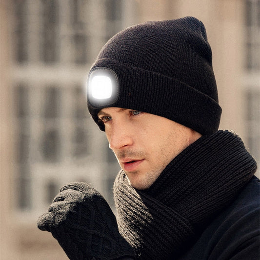 Winter Headlamp Cap