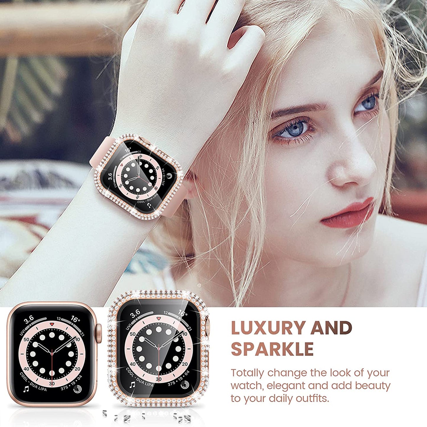 Diamond Case Cover for Apple Watch