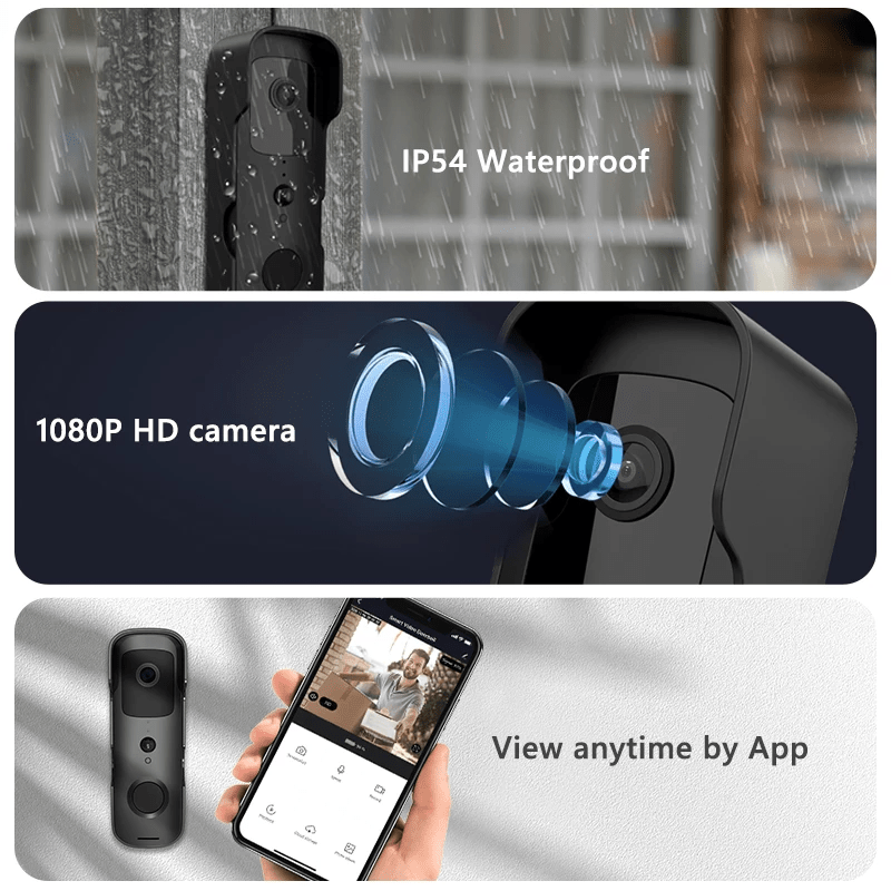 Smart Wi-Fi doorbell security camera