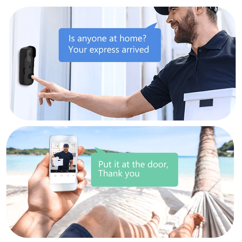 Smart Wi-Fi doorbell security camera