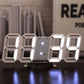 3D Digital Wall Clock