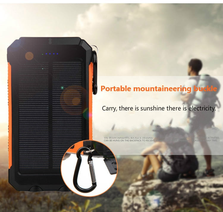 Solar Power Bank - Dual USB - 20000 mAh
