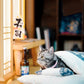 Adorable Japanese Futon Sleeping Bed for Cats