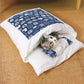 Adorable Japanese Futon Sleeping Bed for Cats