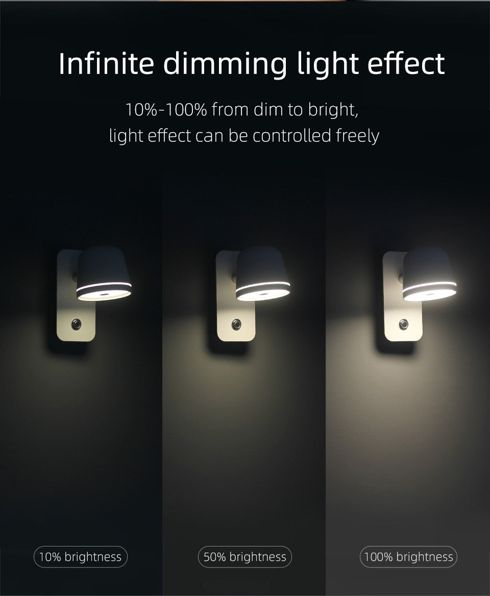 Nordic LED Bedside Wall Lamp