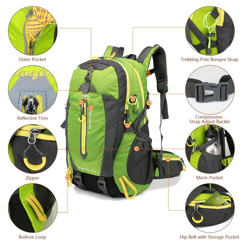 Best Selling Waterproof Climbing 40L Backpack